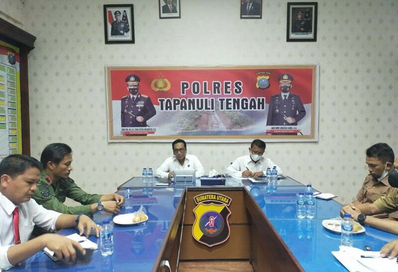 Rakor antisipasi Karhutla di Polres Tapteng. (Ist)