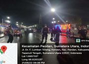 Cegah Kejahatan di Keramaian, Polres Tapteng Lakukan Patroli Blue Light