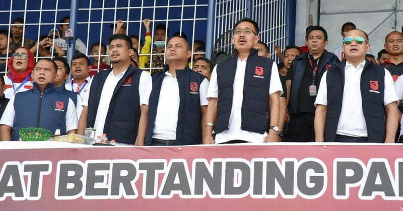 Pembukaan Turamen Sepakbola Bobby Nasution (Bonas Cup) Tahun 2022. (Ist)