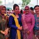 Pj Bupati Tapteng bersama Ketua Bhayangkari Sumut dan Ketua Bhayangkari Tapteng foto bersama dengan mengenakan kebaya. (ist)