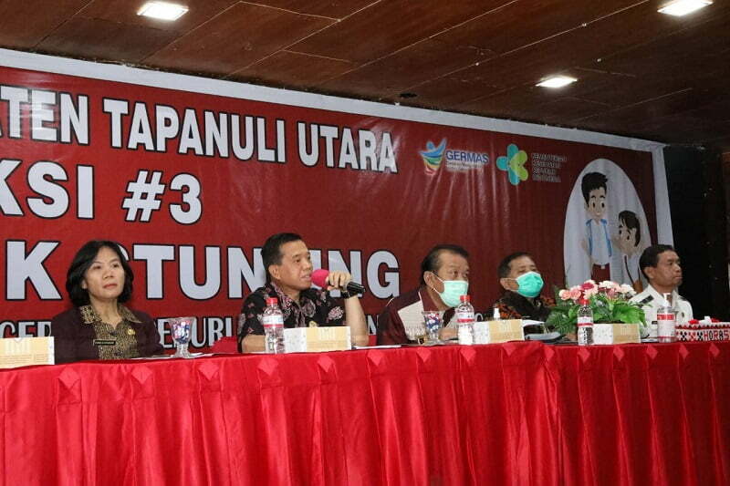 Aksi Korvegensi Bersama Percepatan Penurunan Stunting di Taput. (Ist)
