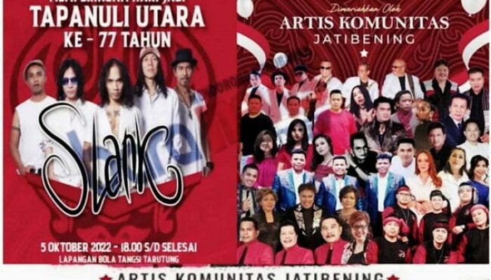 Slank Hadir Meriahkan Hari Jadi Taput 5 Oktober 2022