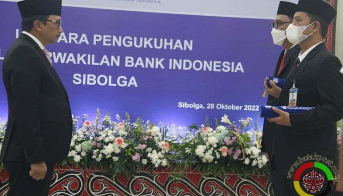 Lima Pesan Deputi Gubernur Bank Indonesia Saat Mengukuhkan Kepala Perwakilan BI Sibolga
