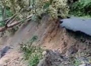 3 Titik Longsor Terjadi di Pasaribu Tobing, Akses Jalan Nyaris Putus