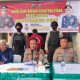 Konferensi Pers Kapolres Sibolga atas ditangkapnya pelaku pencurian kapal stempel. (Ist)