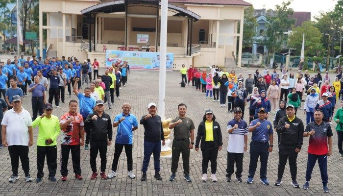 Sambut Hari Olahraga Nasional ke-39, Forkopimda Sibolga Ikuti Senam Sehat