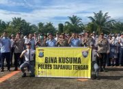 Sat Binmas Polres Tapteng Apel Bersama dengan Siswa SMAN Matauli Pandan