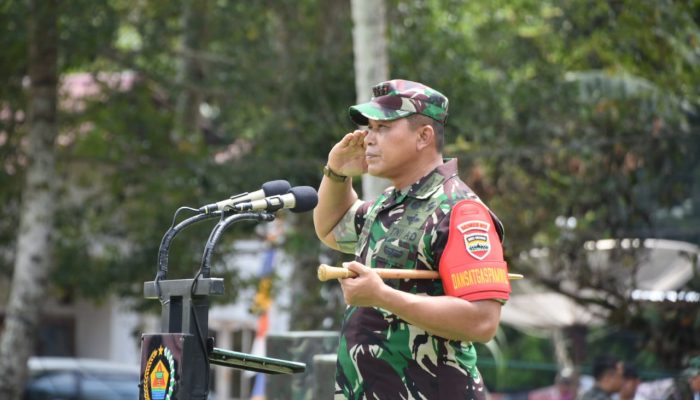 Danrem Pimpin Apel Gelar Pasukan PAM VVIP Kunker Wapres ke Barus