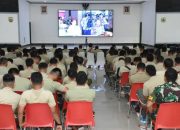 Korem 023/KS Ikuti Launching Aplikasi ETWPAD dan Penyerahan Seragam PNS Secara Virtual