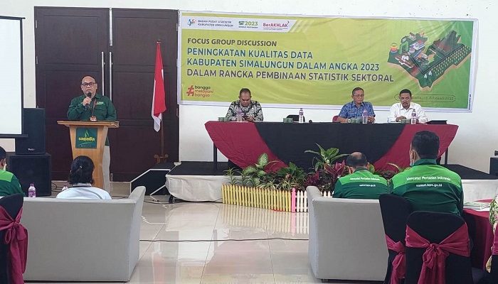 BPS Simalungun Gelar FGD Untuk Penyediaan Data Akurat 2023