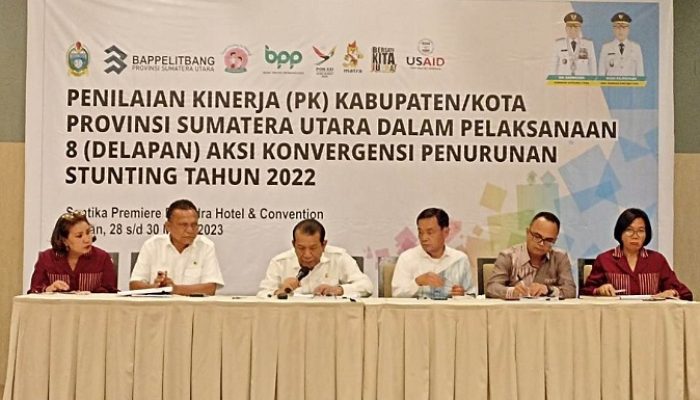 Wakil Bupati Tapanuli Utara Presentasikan 8 Aksi Konvergensi Percepatan Penurunan Stunting