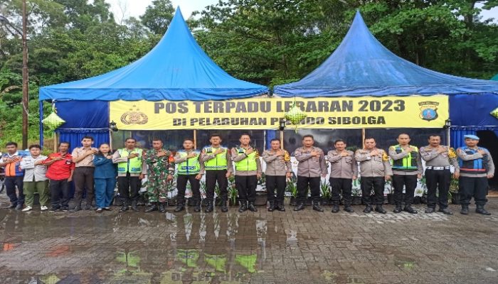 Kapolres Sibolga Dampingi Pamatwil Rayon VI dari Poldasu Tinjau Pos Pengamanan