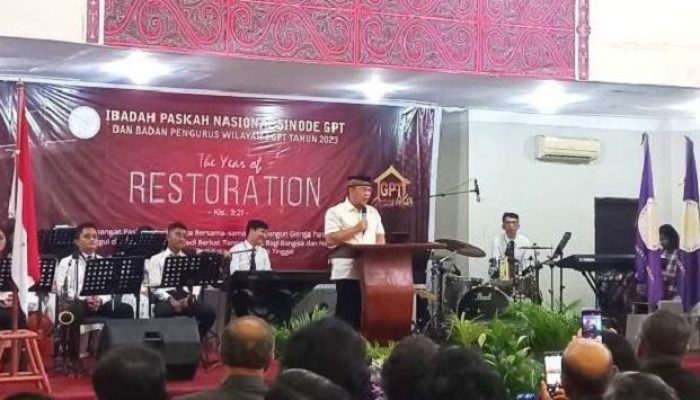 Pj Bupati Tapteng Elfin Elyas Ajak Gereja Ikut Memerangi Stunting