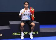 Anthony Ginting Juara Asia setelah Menang Telak atas Loh Kean Yew di Badminton Asia Championships 2023