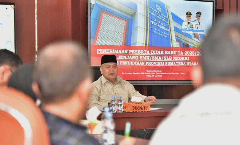 Kadis Pendidikan Sumut Harapkan Masyarakat Pahami Prosedur PPDB 2023/2024