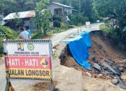 Jembatan Bailey Akan Dibangun Pasca Longsornya Jalan Nasional di Desa Bonan Dolok