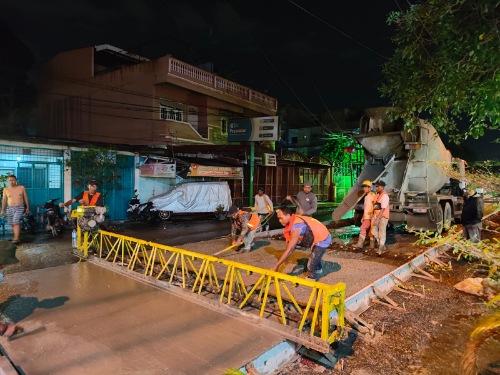 Pemko Medan Membeton Jalan Gunung Mahameru untuk Memperlancar Aktivitas Masyarakat