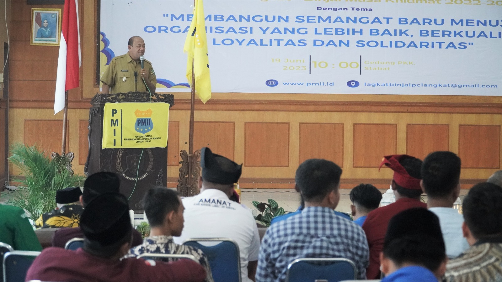 Plt Bupati Langkat Menghadiri Pelantikan Pengurus Cabang PMII Langkat-Binjai