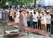 Wali Kota Pematang Siantar Sholat Idul Adha di Lapangan H Adam Malik