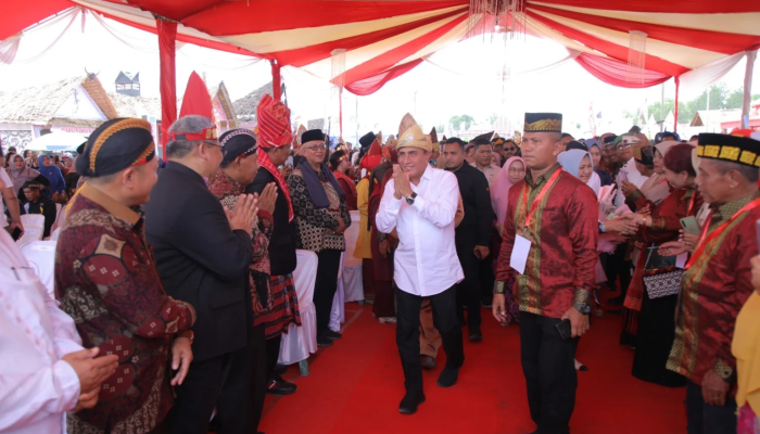 Gubsu Buka Pangelaran Seni Budaya Daerah ke V Tahun 2023 di Kabupaten Asahan