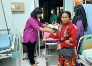 Kacabdis Wilayah X Elvrida Sinaga Langsung Besuk Adrianto Korban Begal di Rampah