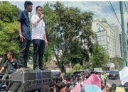 Aliansi Kawal Pemilu Demo Tolak Komisioner KPU dan Bawaslu Tapteng yang Langgar Etik Mencalon Kembali