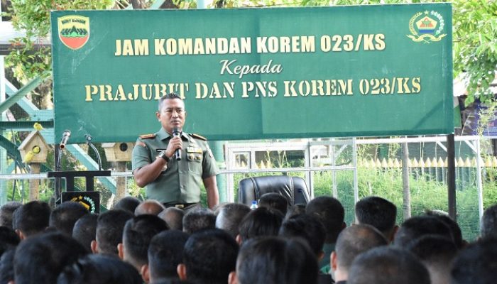 Danrem Lukman Hakim Tegaskan Hal Ini Kepada Prajurit Korem dalam Menghadapi Pemilu 2024
