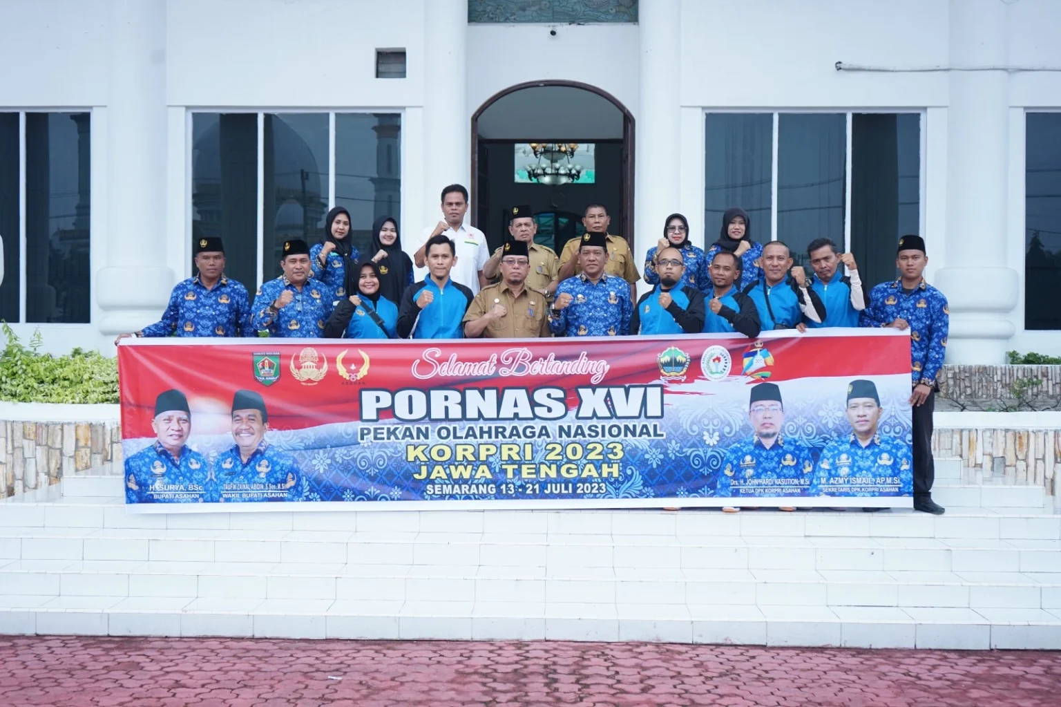 Sekda Asahan Melepas Atlet DPK KORPRI Menuju PON KORPRI ke-XVI di Semarang