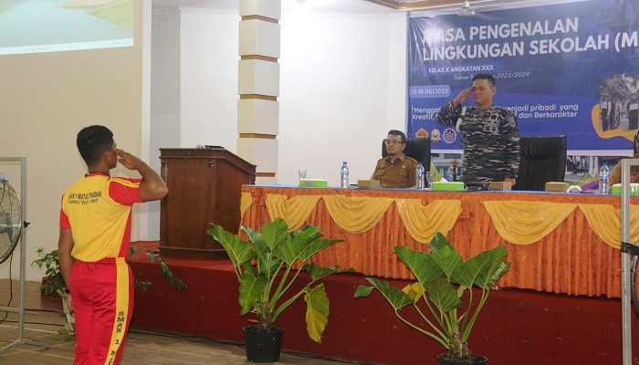 Lanal Sibolga Ajak Siswa SMA Negeri 1 Matauli Pandan Untuk Menjaga Laut