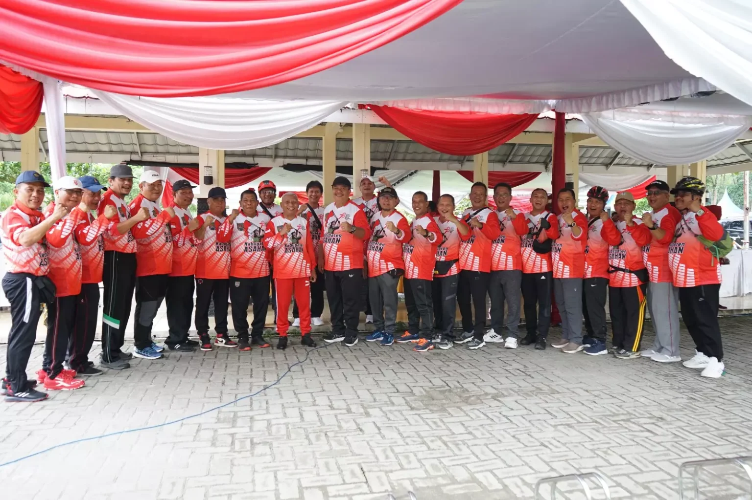 Bupati Asahan dan Forkopimda Kabupaten Asahan Bergabung dalam Kegiatan Fun Bike Meriahkan HUT RI ke-78