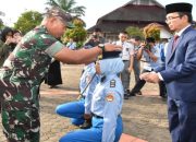 Disaksikan Akbar Tandjung, Danrem Kukuhkan 429 Siswa Baru SMA Matauli Pandan Angkatan XXX