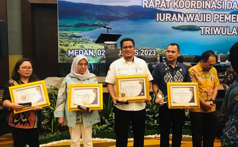 Pemerintah Kabupaten Samosir Raih Penghargaan atas Kepatuhan Bayar Iuran Jaminan Kesehatan