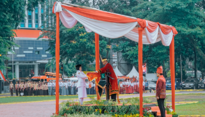 Upacara Peringatan HUT ke-78 Kemerdekaan RI di Medan: Semangat Mengatasi Guyuran Hujan