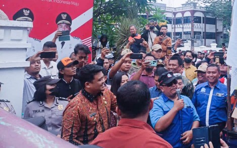 Wali Kota Medan Bobby Nasution Respon Aksi Damai Serikat Pekerja
