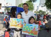 Ajang Car Free Day di Medan Berikan Kesempatan Warga untuk Mendorong Minat Baca dan Bakat Seni Anak