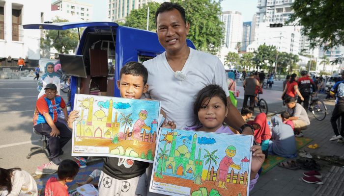Ajang Car Free Day di Medan Berikan Kesempatan Warga untuk Mendorong Minat Baca dan Bakat Seni Anak