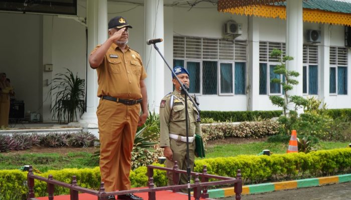Pembina Apel Gabungan Aparatur Sipil Negara (ASN) oleh Plt Bupati Langkat di Pemerintah Kabupaten Langkat