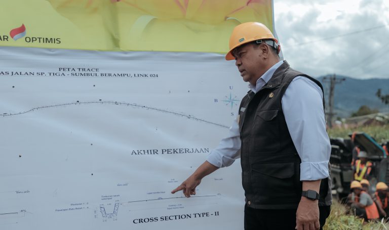 Peningkatan Jalan Jurusan Simpang Tiga - Sumbul Berampu, Impian Warga Kecamatan Berampu Terwujud