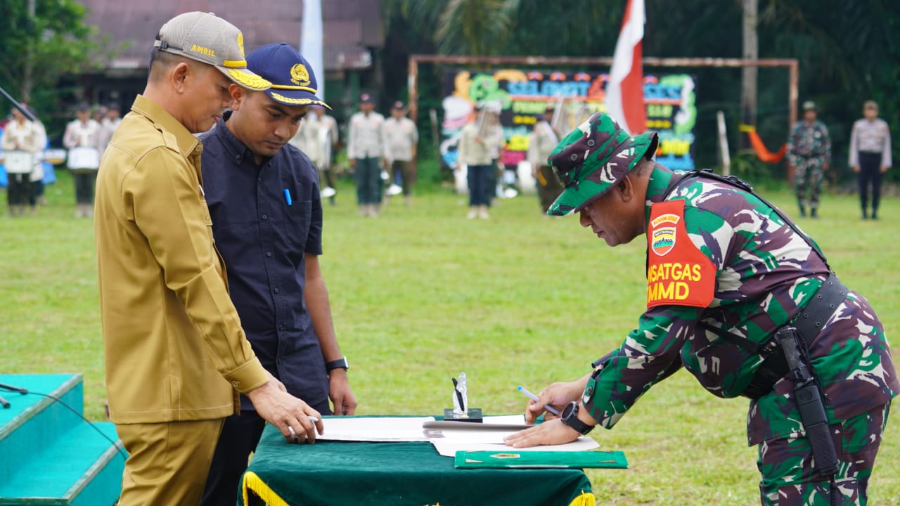 TMMD Ke-118 Tahun 2023 Dibuka di Kelurahan Pekan Bahorok oleh Sekdakab Langkat