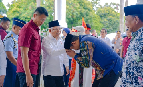 Bersama Wakil Presiden (Wapres) RI Ma'ruf Amin, Wali Kota Medan Bobby Nasution Memimpin Ikrar Merajut Keberagaman Nusantara