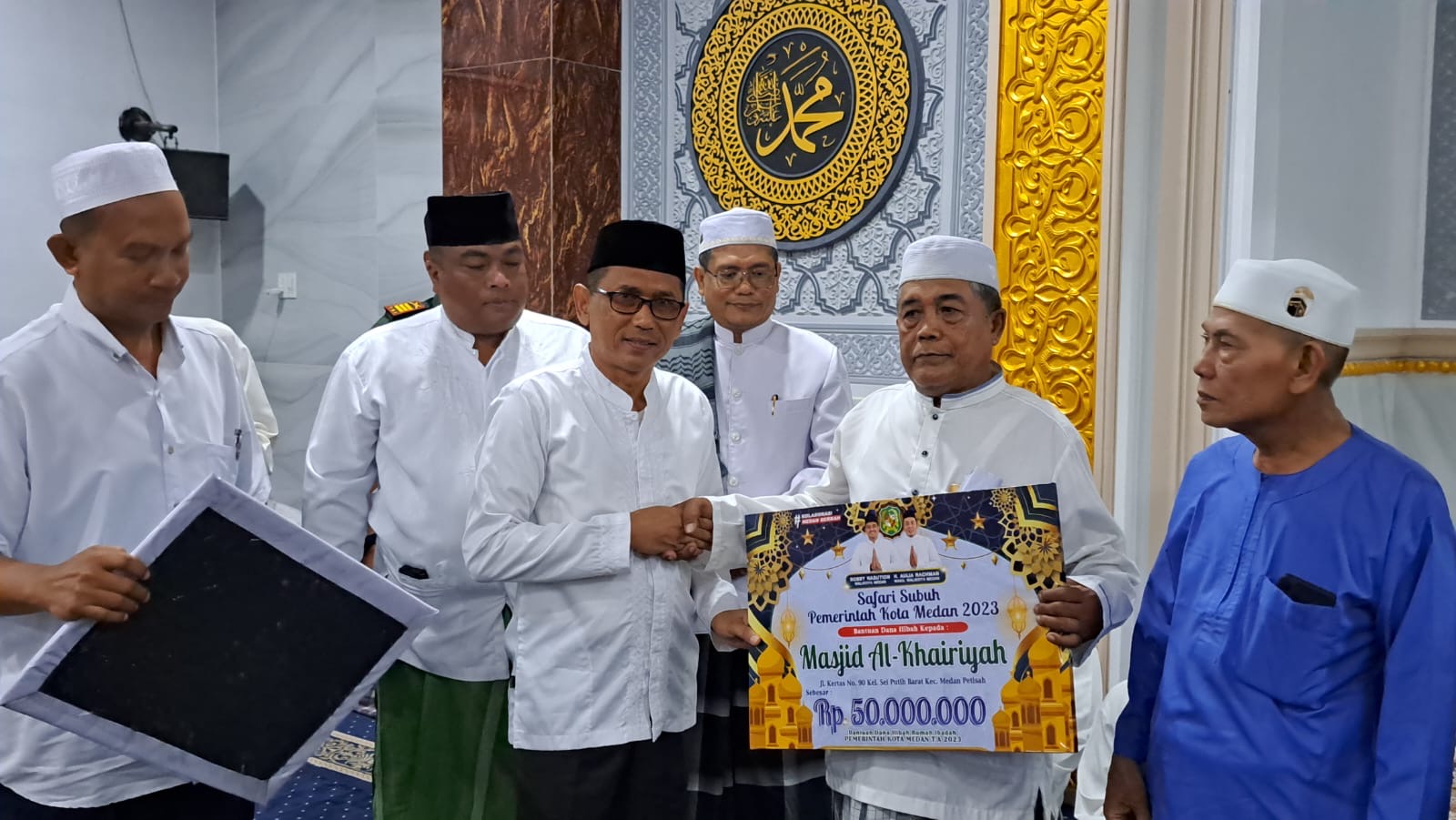 Pemko Medan Berikan Bantuan dan Safari Subuh di Mesjid Al Khairiyah