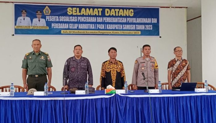 Bupati Samosir Buka Sosialisasi Pencegahan dan Pemberantasan Penyalahgunaan serta Peredaran Gelap Narkotika
