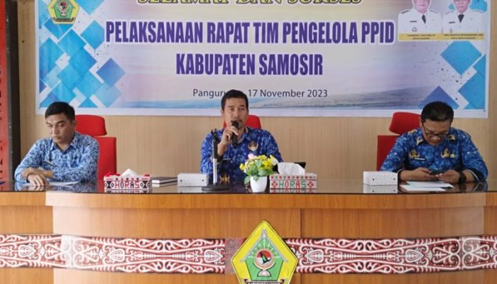 Dinas Komunikasi dan Informatika Kabupaten Samosir Tingkatkan Sinergitas Tim PPID dalam Meningkatkan Layanan Publik