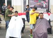 Wali Kota Medan dan Dandim 0201/Medan Bersatu dalam Kegiatan Pangkas Rambut Amal untuk Palestina