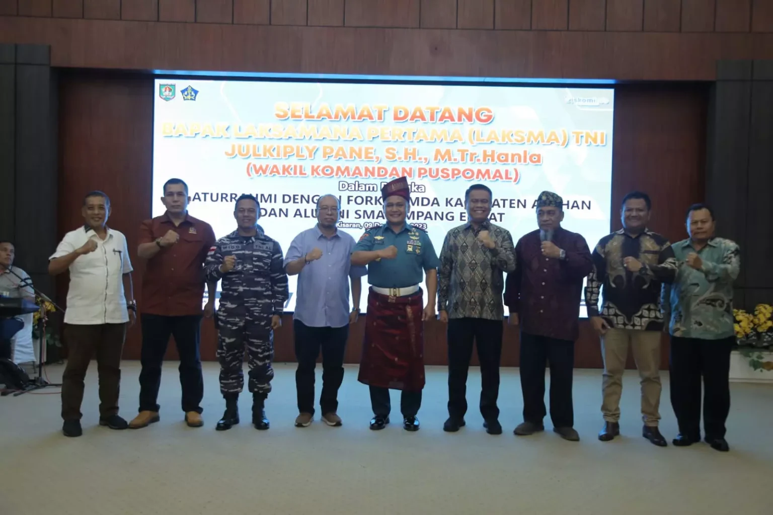 Perwira Tinggi TNI AL, Laksamana Pertama Julkiply Pane, Berkumpul dengan Alumni di Kecamatan Aek Kuasan, Asahan