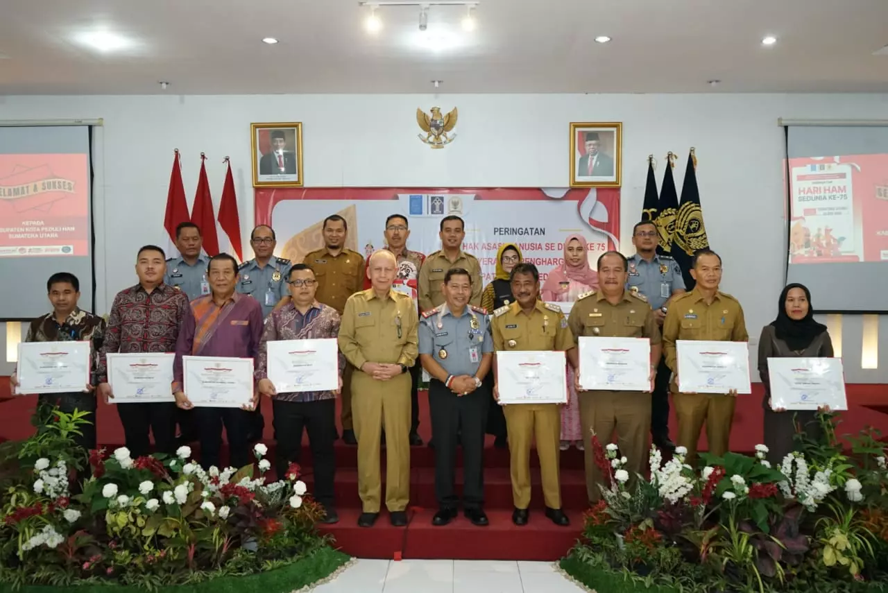 Pemerintah Kabupaten Asahan Raih Penghargaan Kabupaten Peduli Hak Asasi Manusia (HAM)