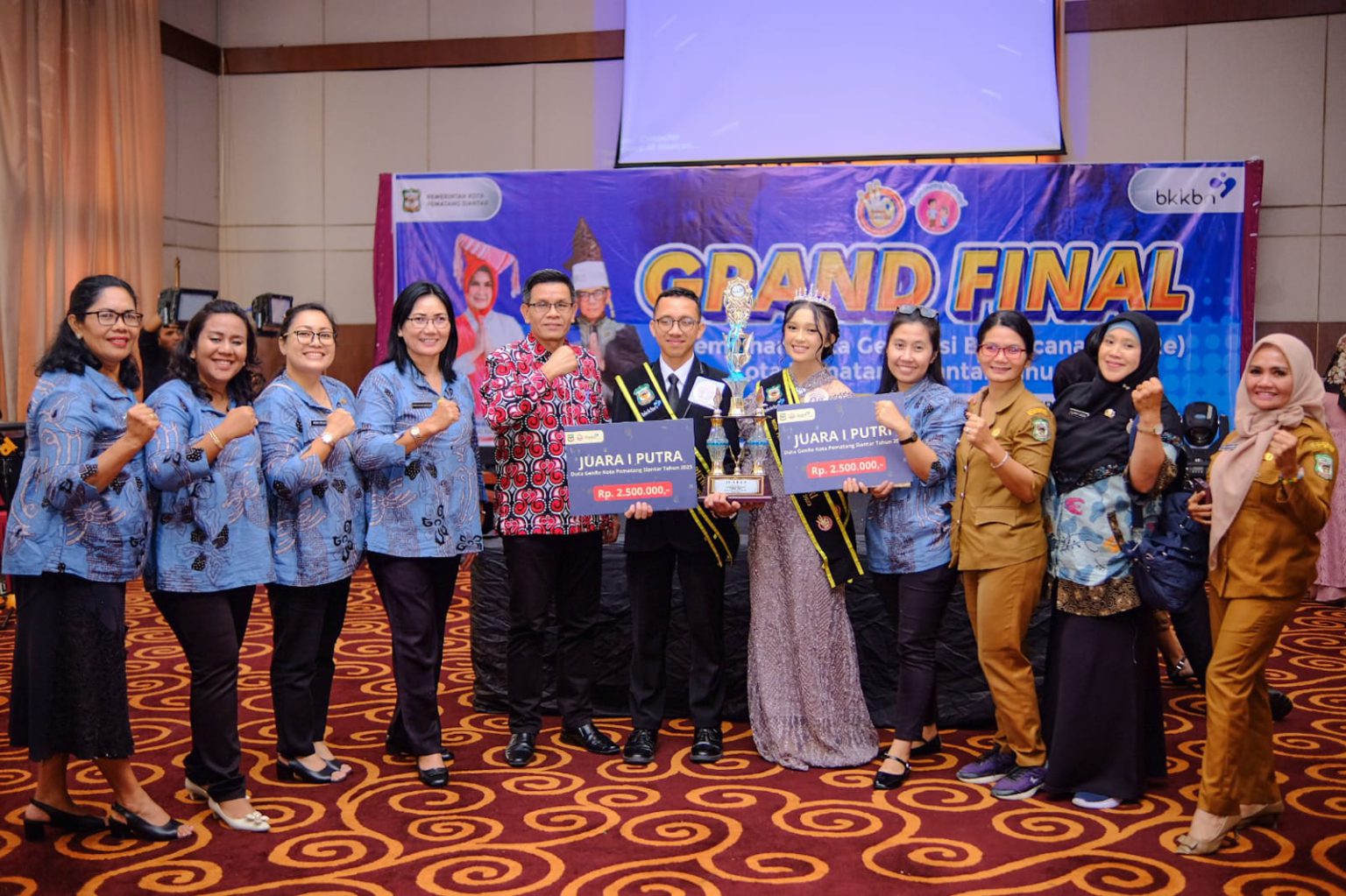 Rizky Aflah Zain dan Ananda Theresia Siahaan Pimpin Sebagai Duta Generasi Berencana Kota Pematang Siantar Tahun 2023