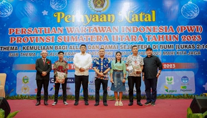 Wali Kota Medan Bobby Nasution Ajak Wartawan Jaga Kedamaian di Tahun Politik Melalui Safari Natal dan Perayaan Natal PWI