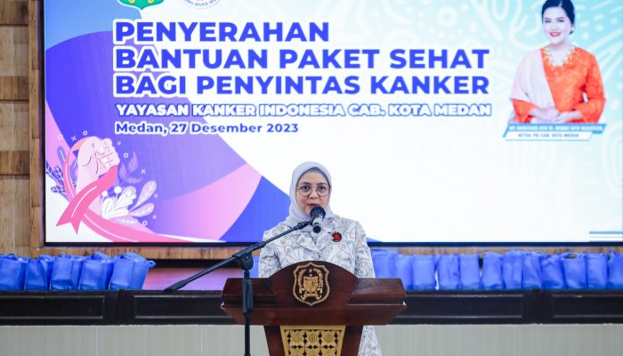 Yayasan Kanker Indonesia (YKI) Cabang Kota Medan Serahkan Bantuan Pada 63 Penyintas Kanker