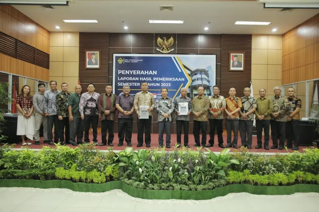 BPK Perwakilan Provsu Serahkan Laporan Hasil Pemeriksaan Semester II ke Pemerintah Kabupaten Asahan